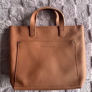 Portland Leather Peach Brown Tote Bag